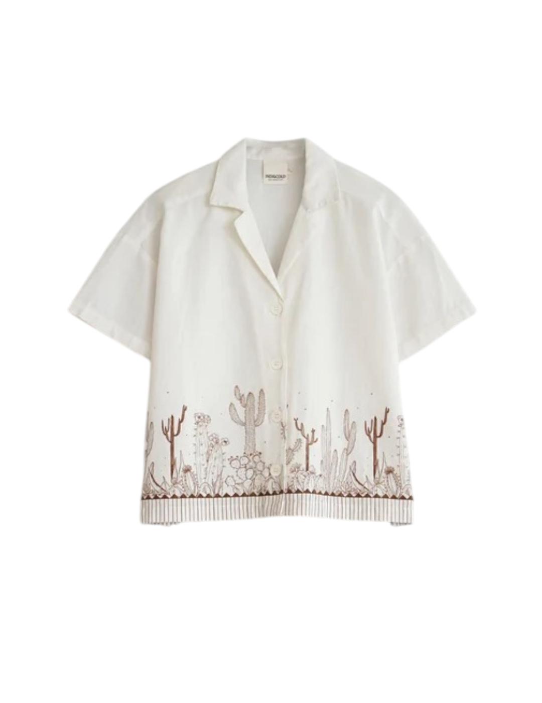 Camisa Indi&cold Cactus Marrón