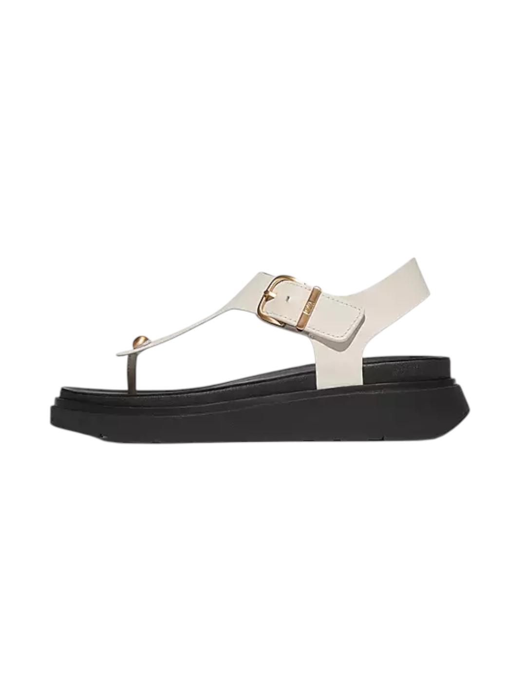Sandalias Fitflop Gen-FF Leather Back-Strap Blanco para mujer.