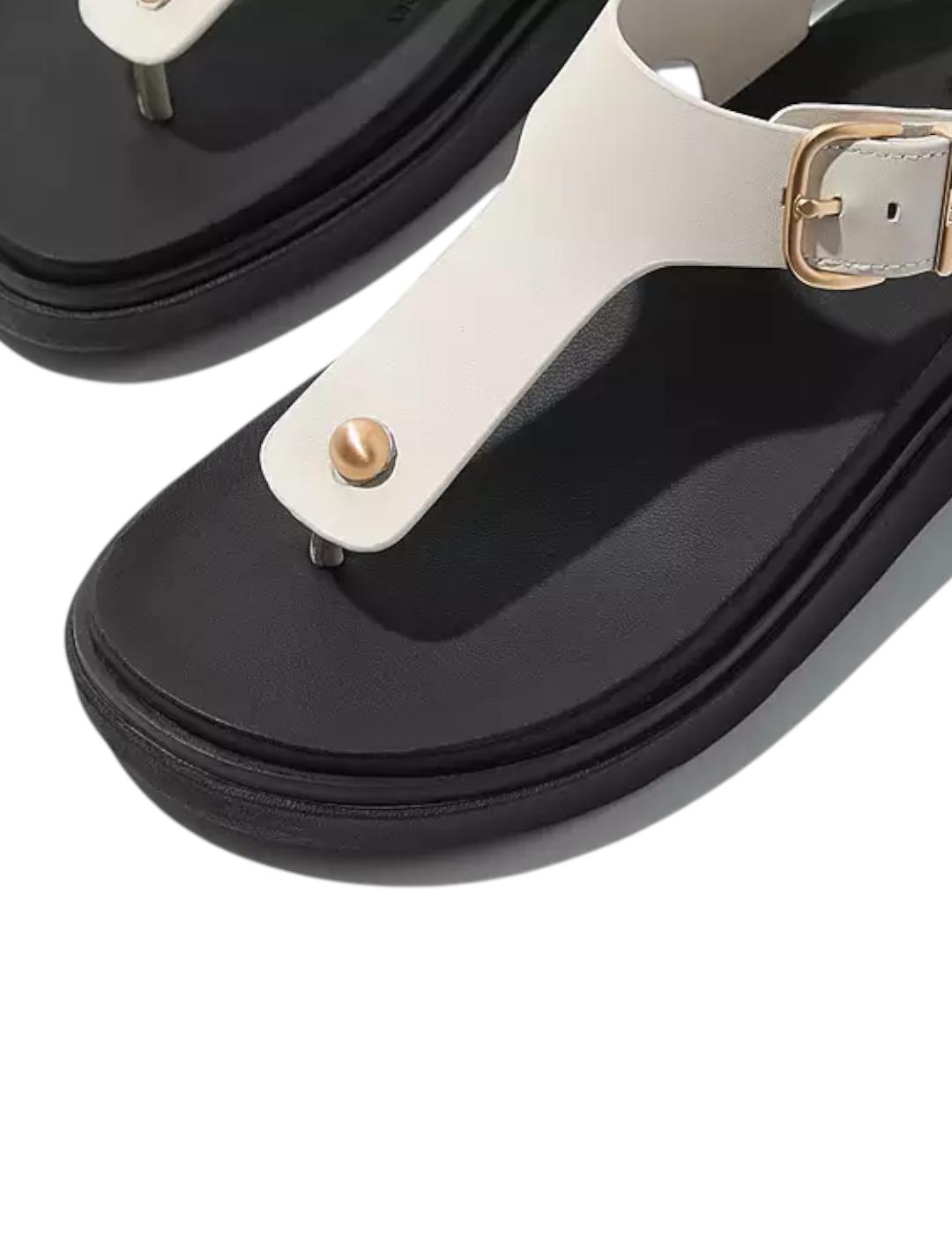 Sandalia FitFlop Gen-FF Leather Back-Strap Beige