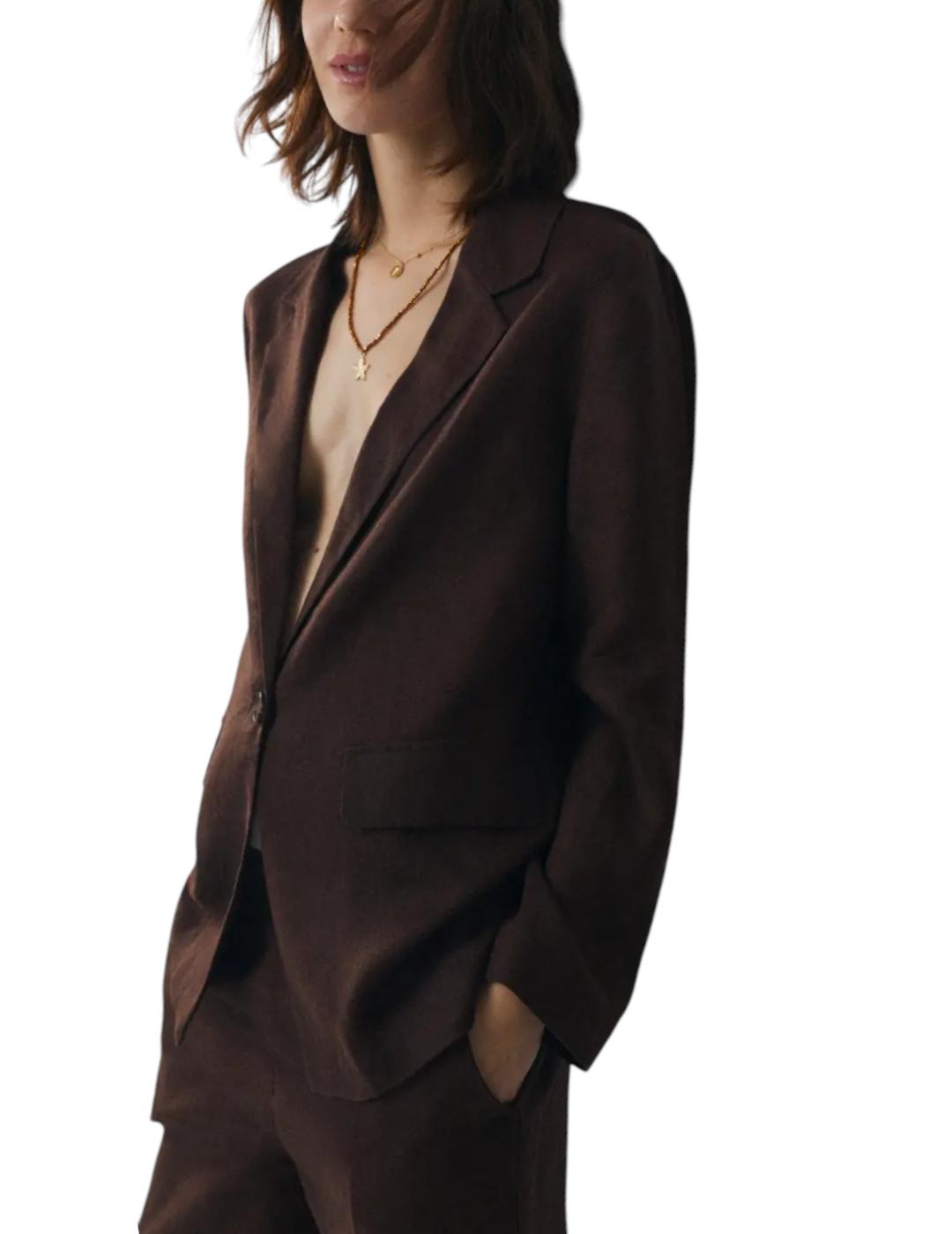 Blazer ese O ese Panama Marrón