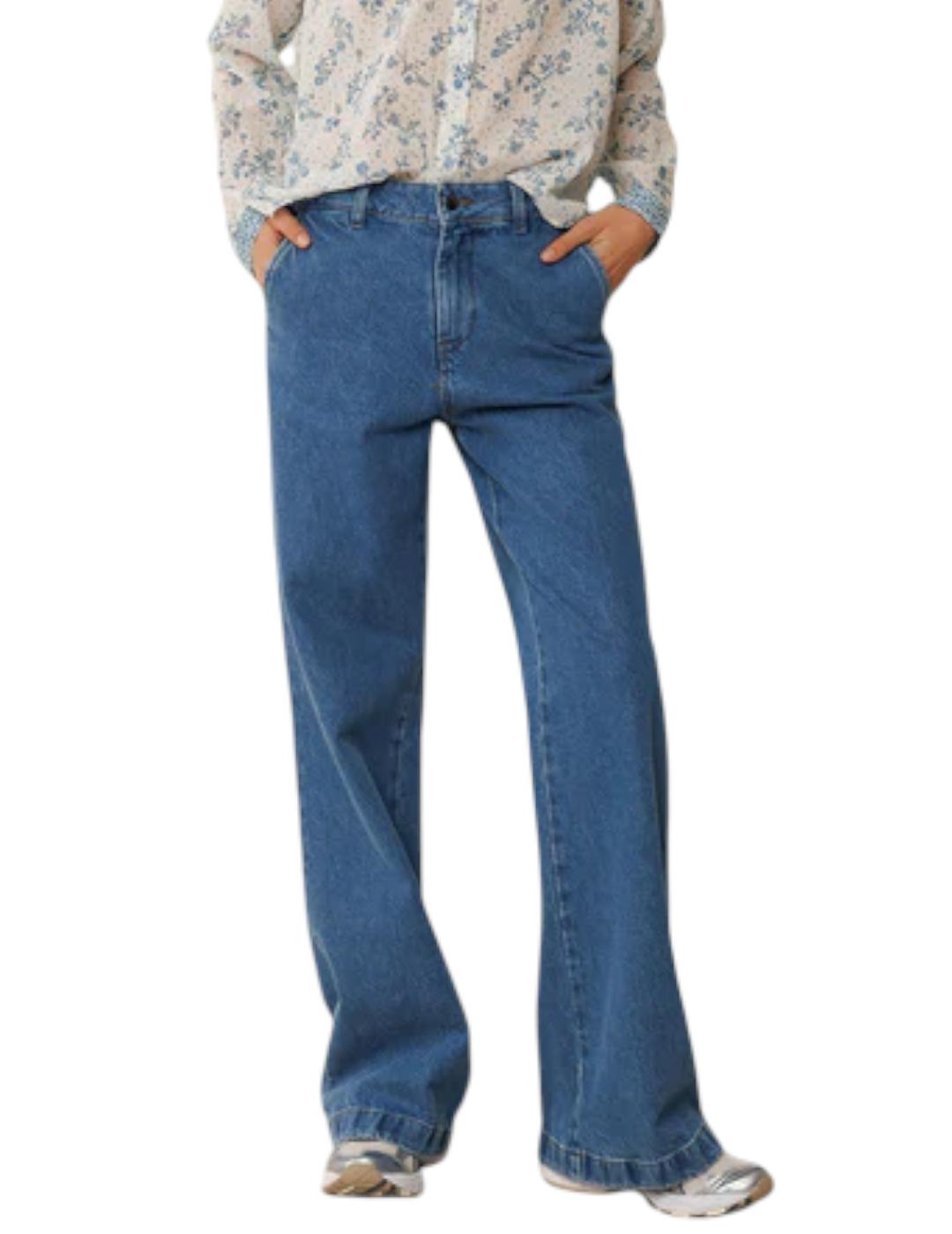 Pantalón Indi&cold Chino Vaquero Azul