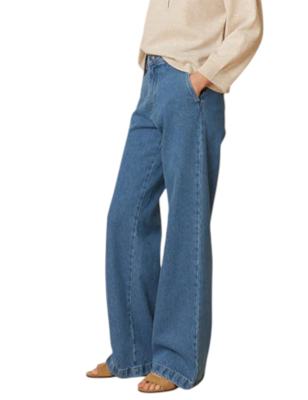 Pantalón Indi&cold Chino Vaquero Azul