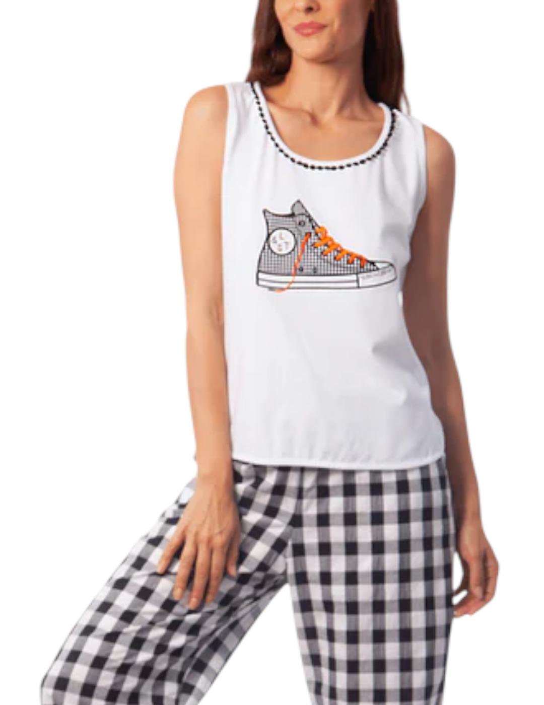 Camiseta Lolitas&L Zapatilla Blanco