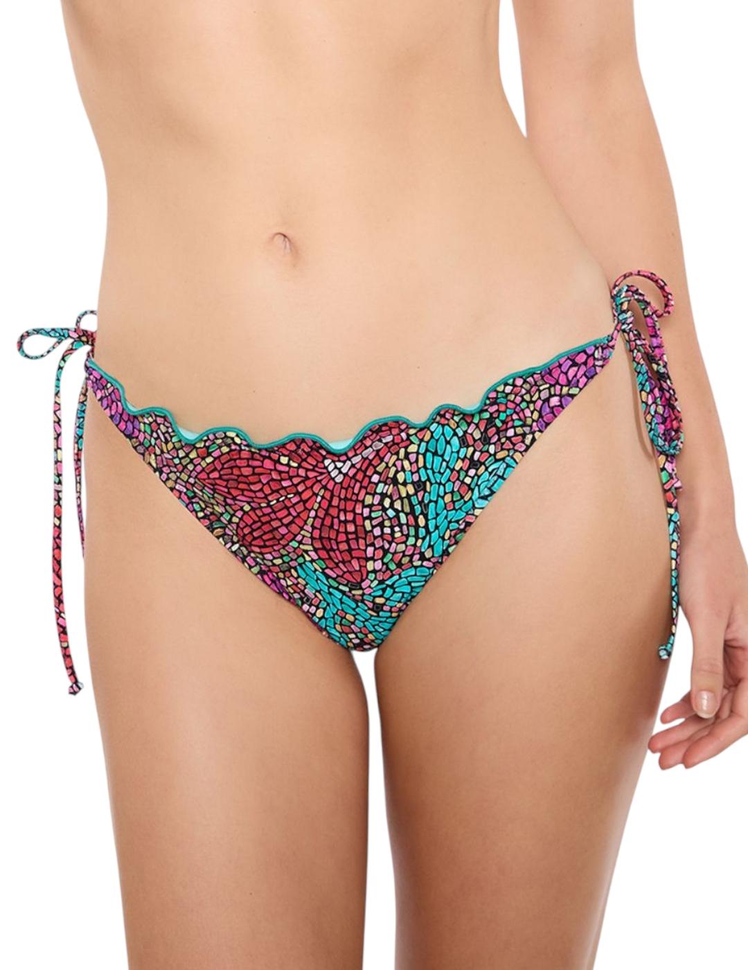 Bikini Red Point Ikia Triangulo Multicolor