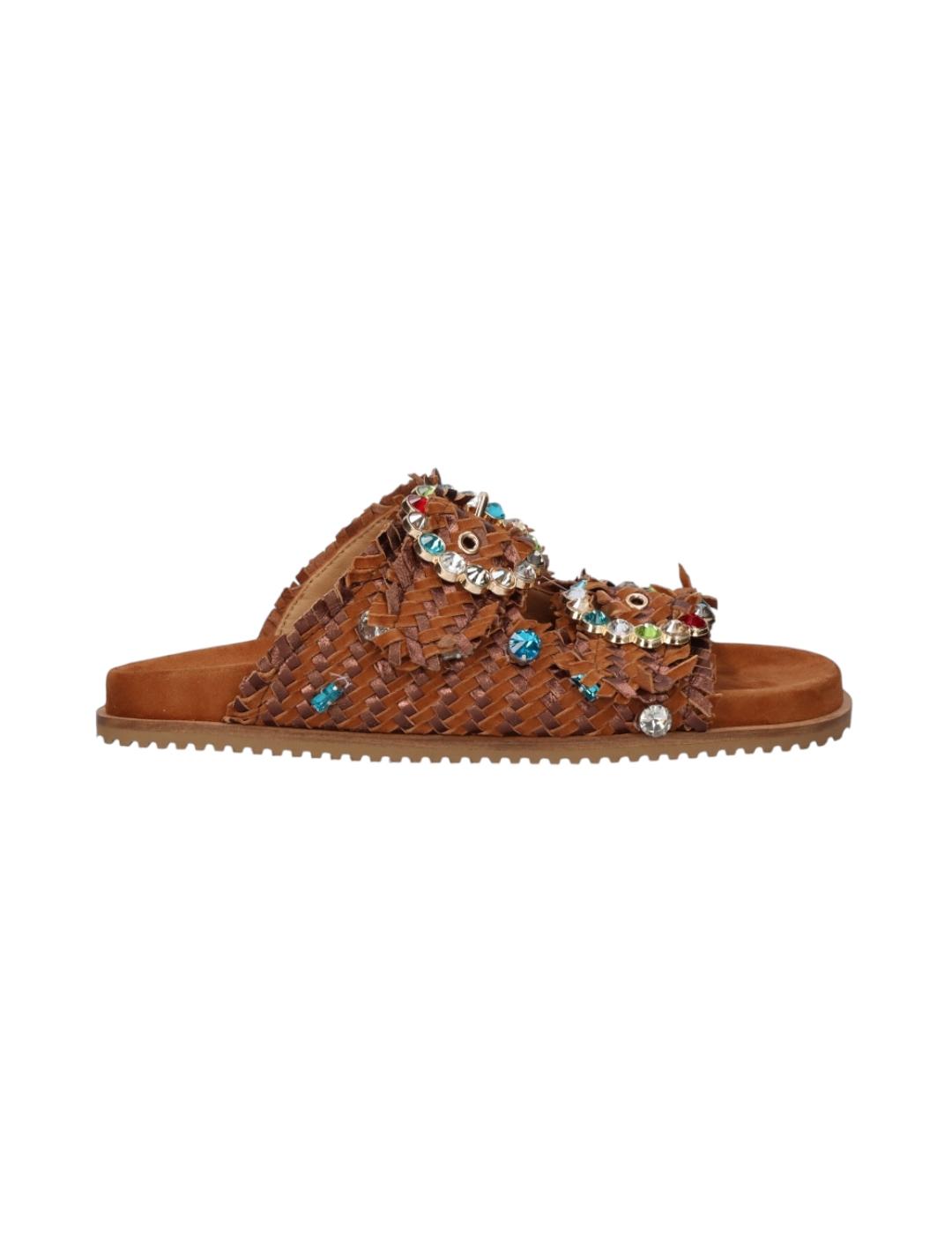 Sandalias BeFree Camel para mujer 