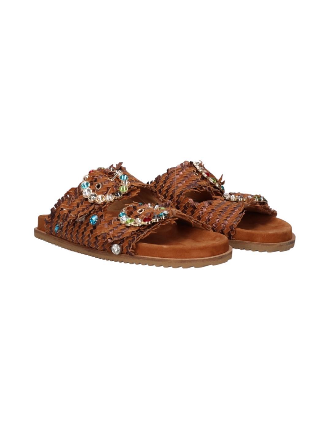 Sandalias BeFree Camel para mujer 