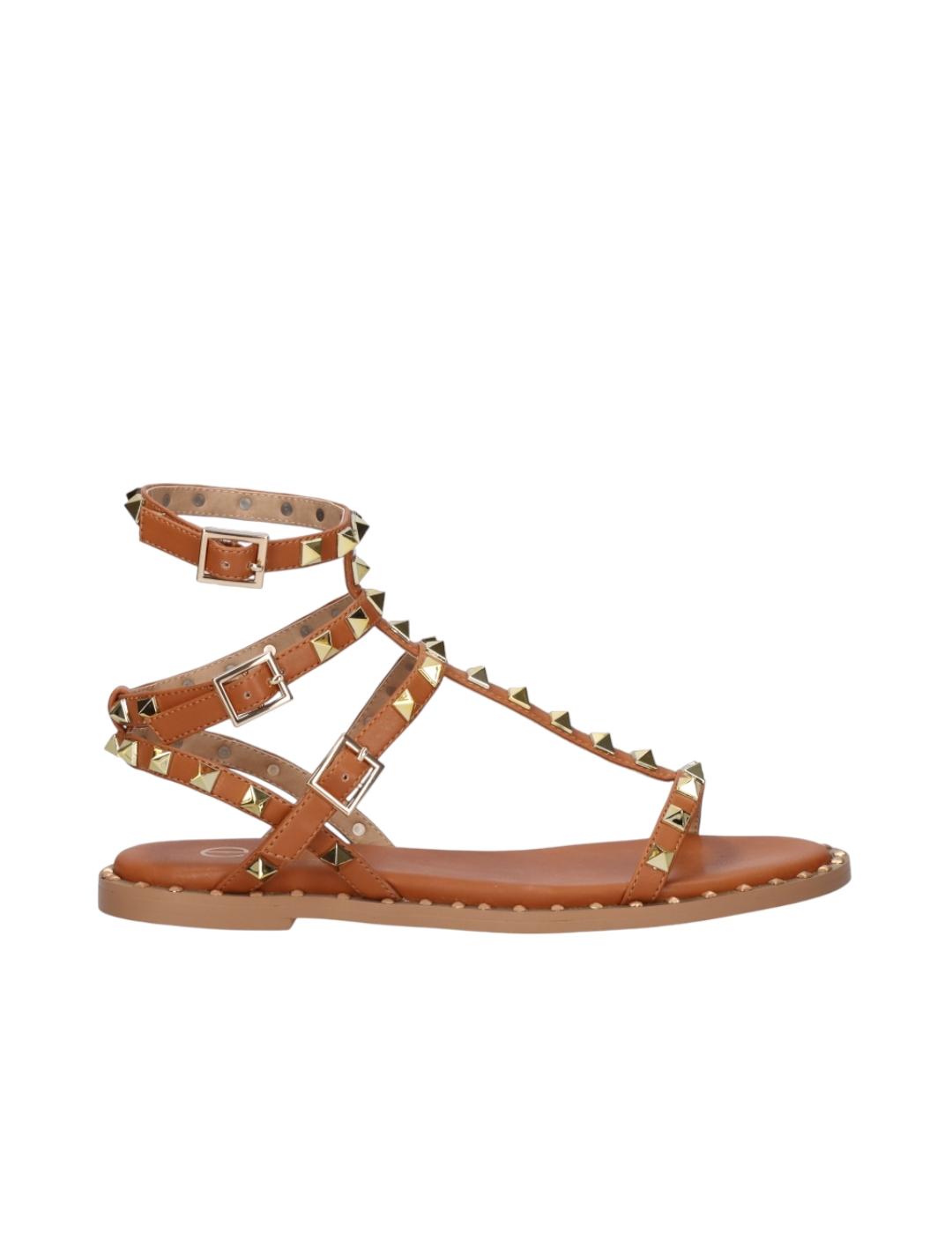 Sandalia Exe Tachuelas Camel