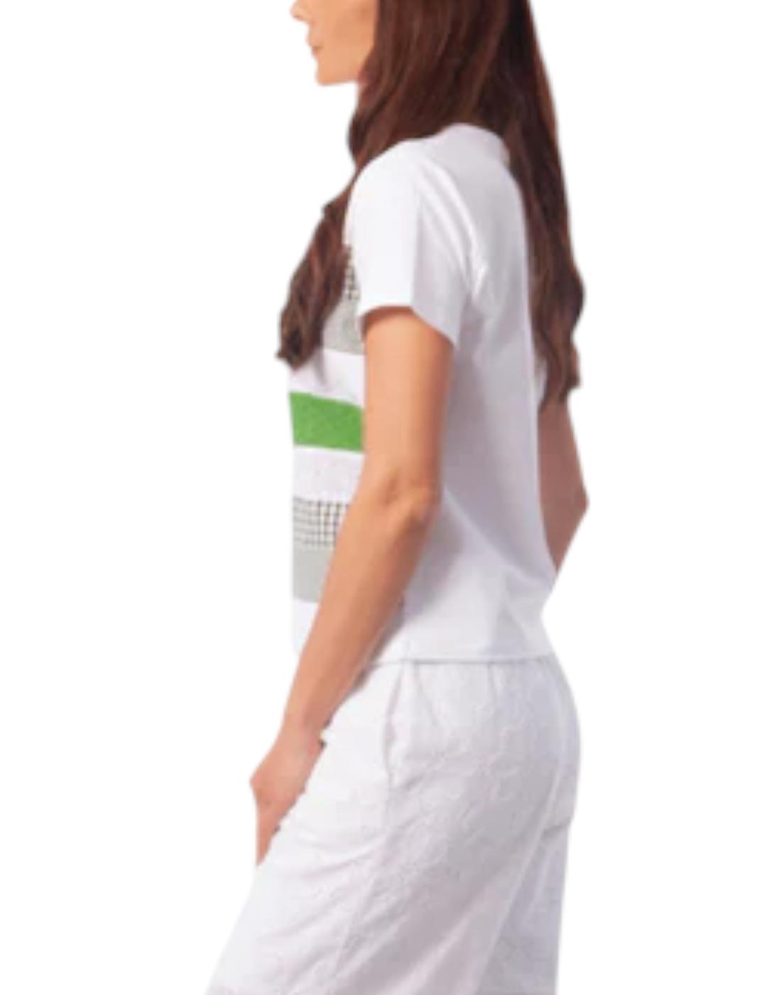 Camiseta Lolitas&L Patchwork Blanco