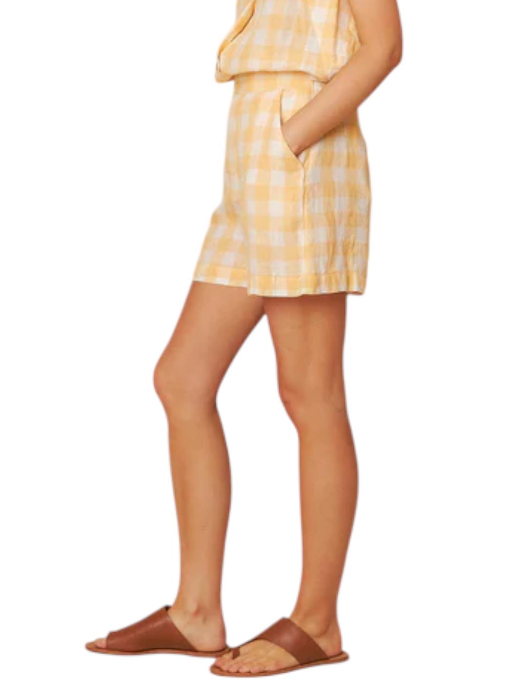 Bermuda Indi&cold Cuadros Amarillo