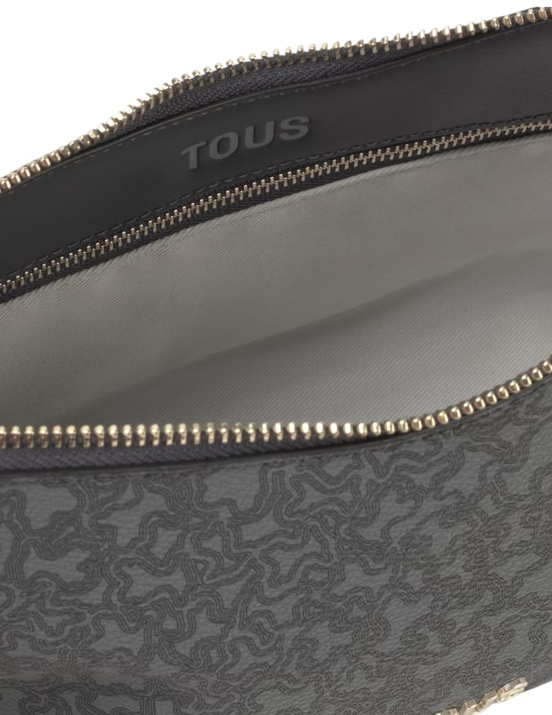 Bandolera Tous Mediana Kaos Mini Lines Gris Oscuro