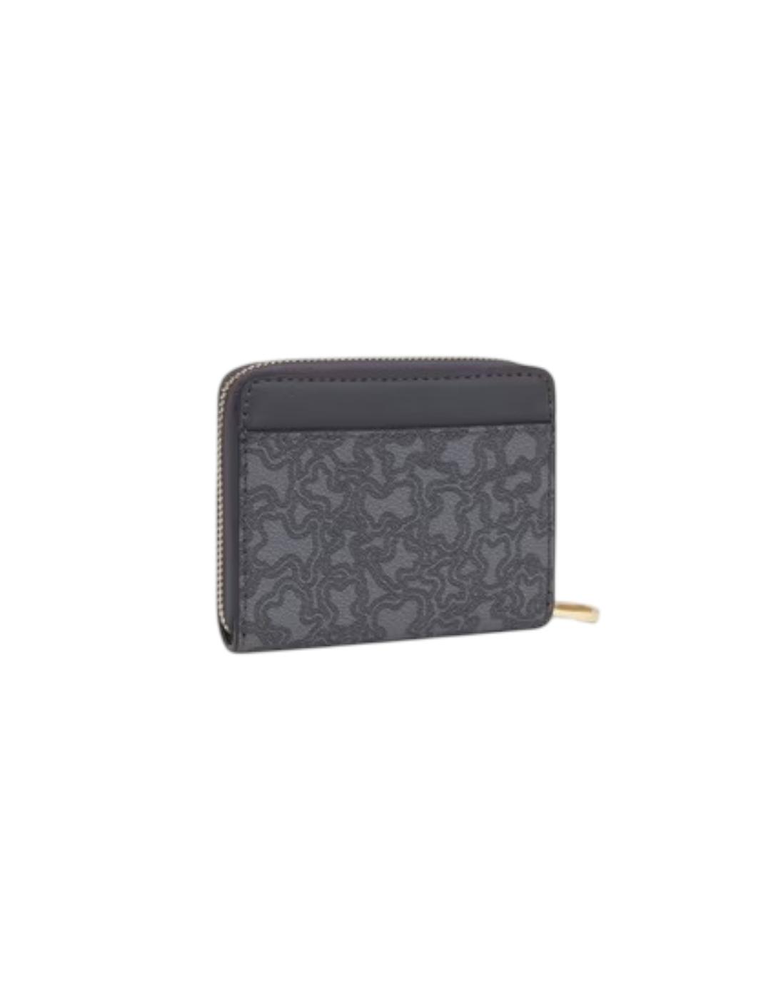 Monedero Tous Mediano Kaos Mini Lines Gris Oscuro