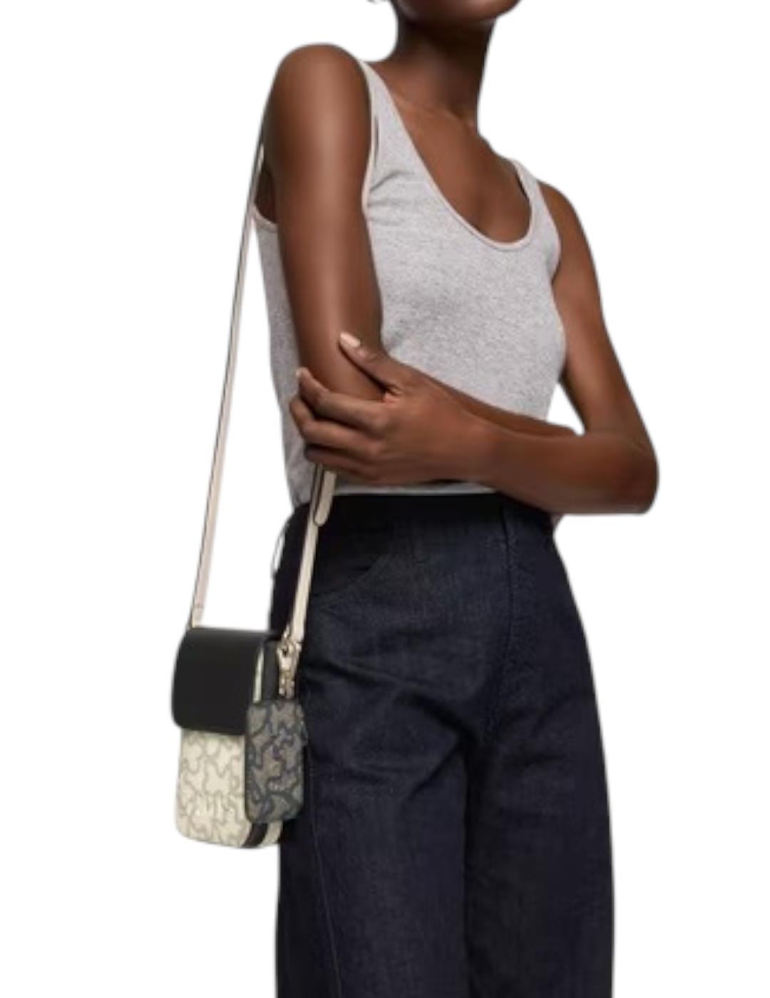 Bolso Tous Funda Movil Colgante Kaos Icon Negro