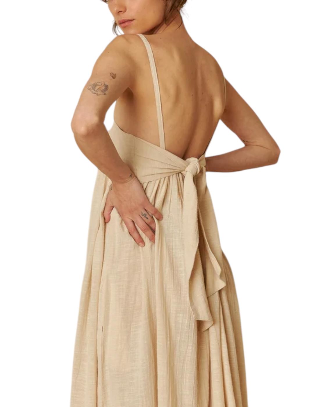 Vestido Indi&cold Midi Beige