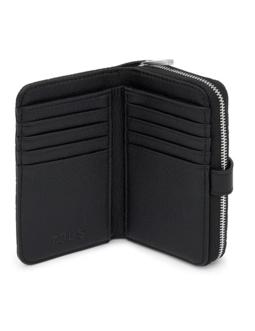 Billetera Tous Mediana Bridge Puffy Bear Negro