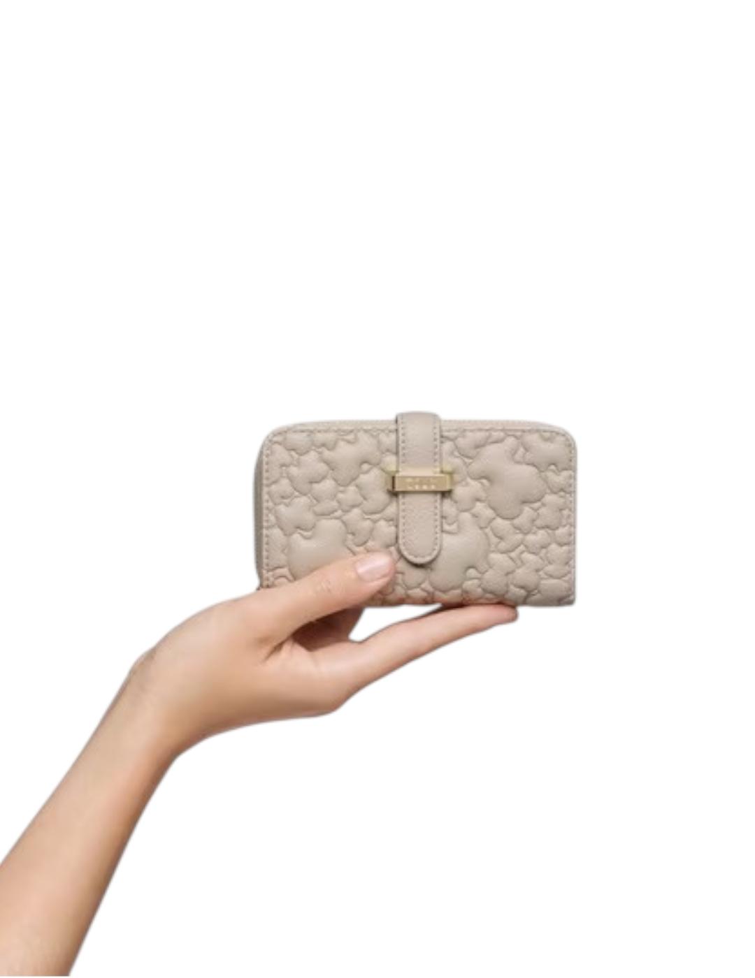 Billetera Tous Mediana Bridge Puffy Bear Topo