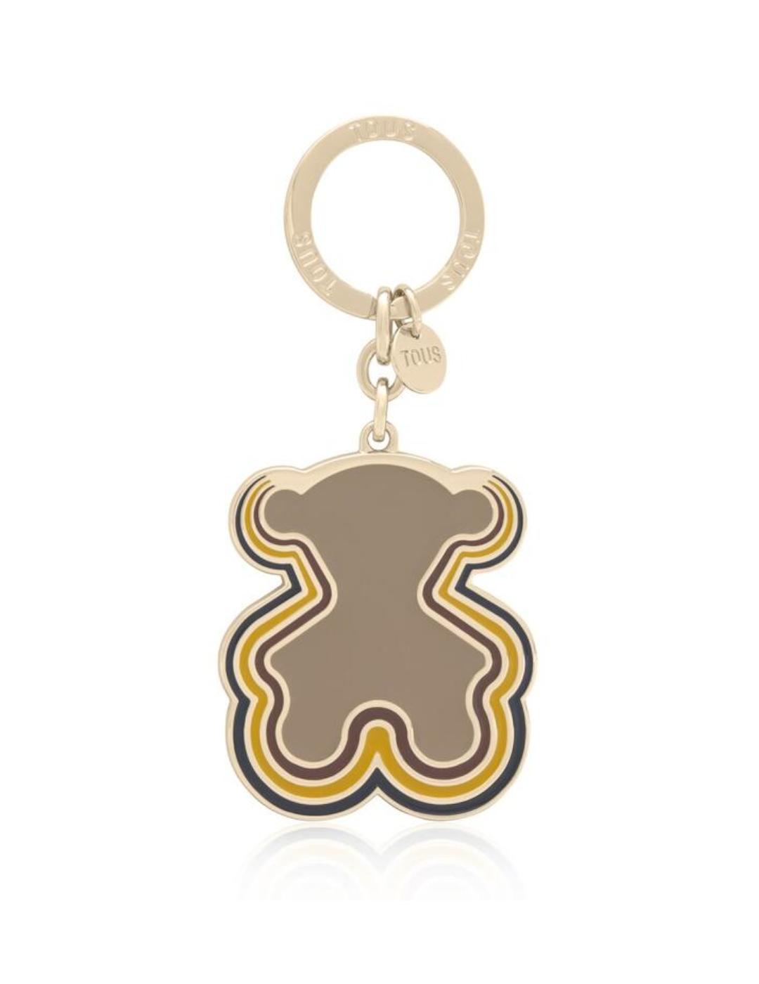 Llavero Tous Bear Waves Topo-Dorado