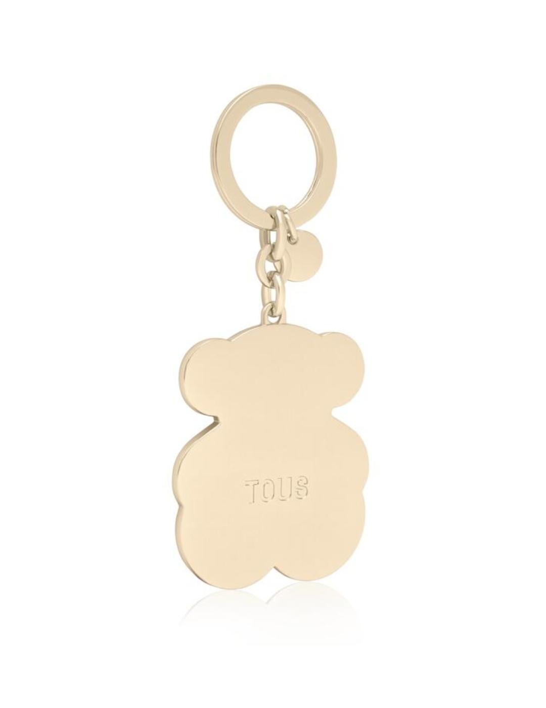 Llavero Tous Bear Waves Marrón-Dorado