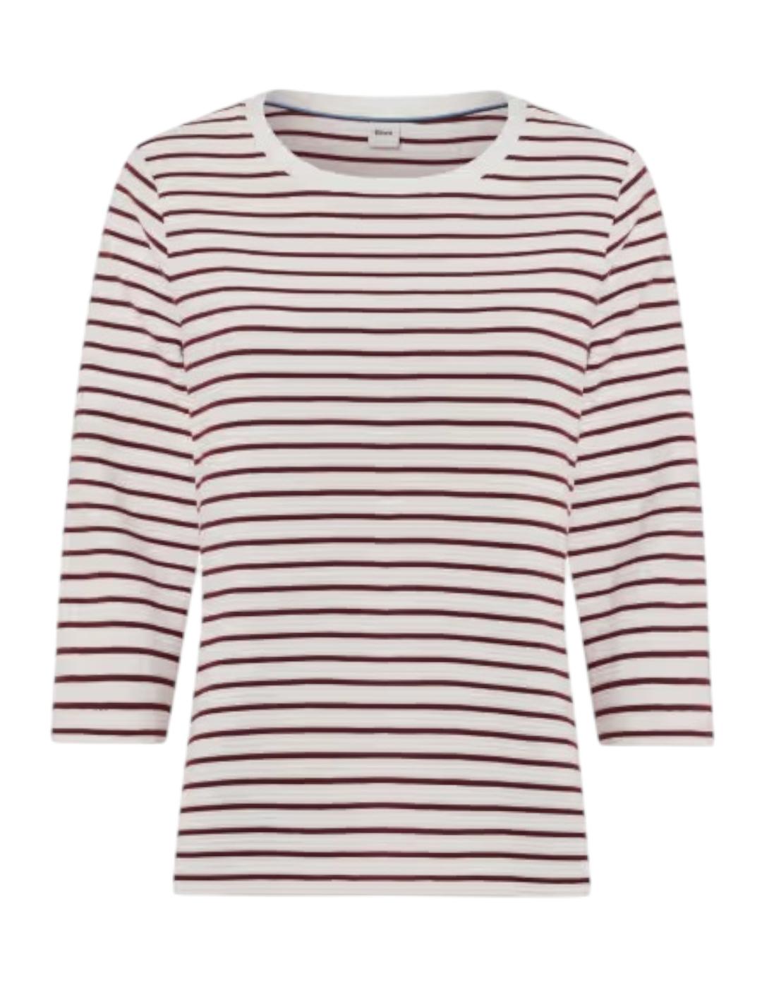 Camiseta Brax Rayas Burdeos