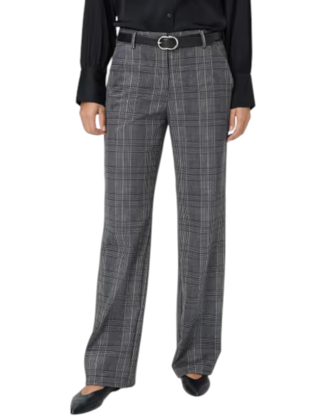 Pantalón Brax Cuadros Maine Gris