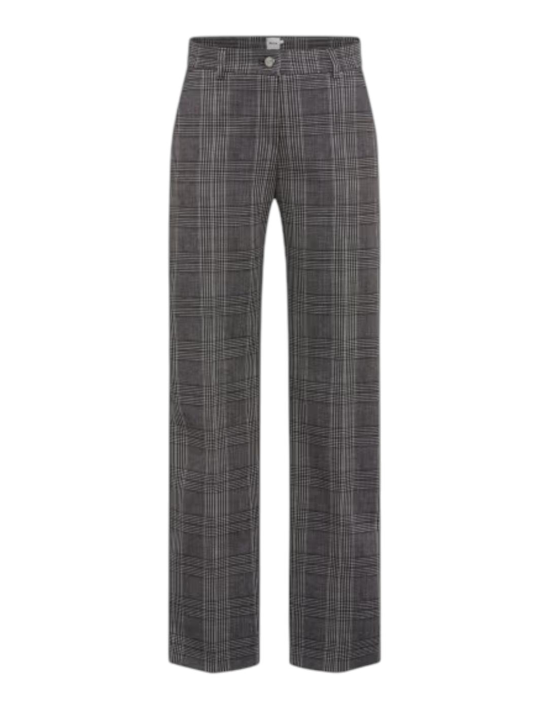 Pantalón Brax Cuadros Maine Gris