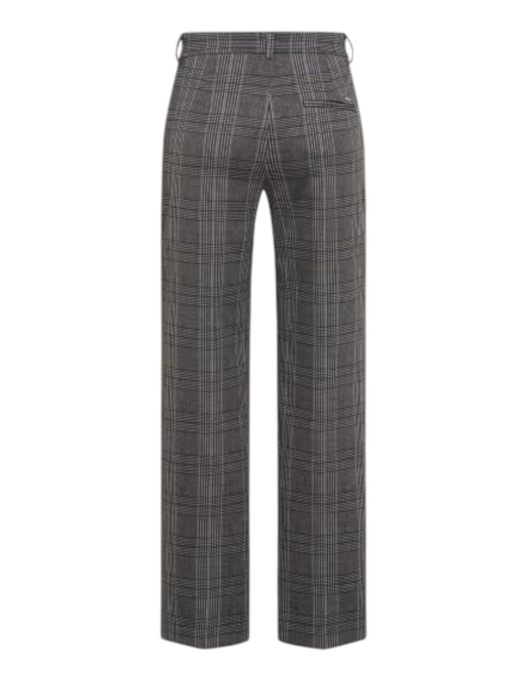 Pantalón Brax Cuadros Maine Gris