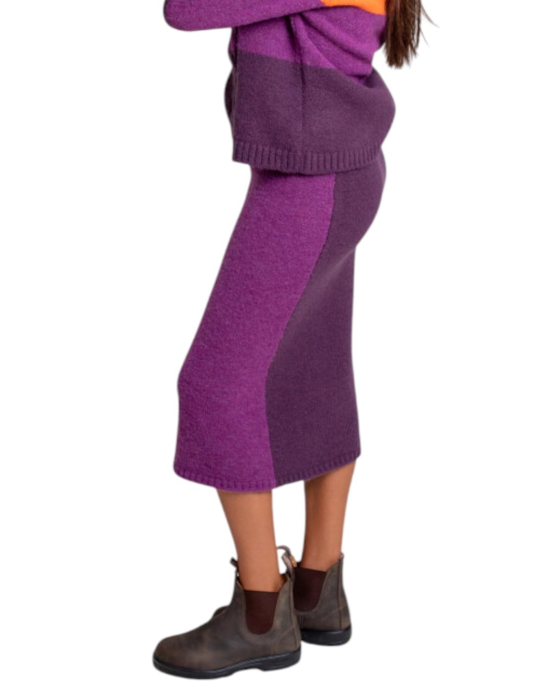 Falda Pisonero Puffy Morado