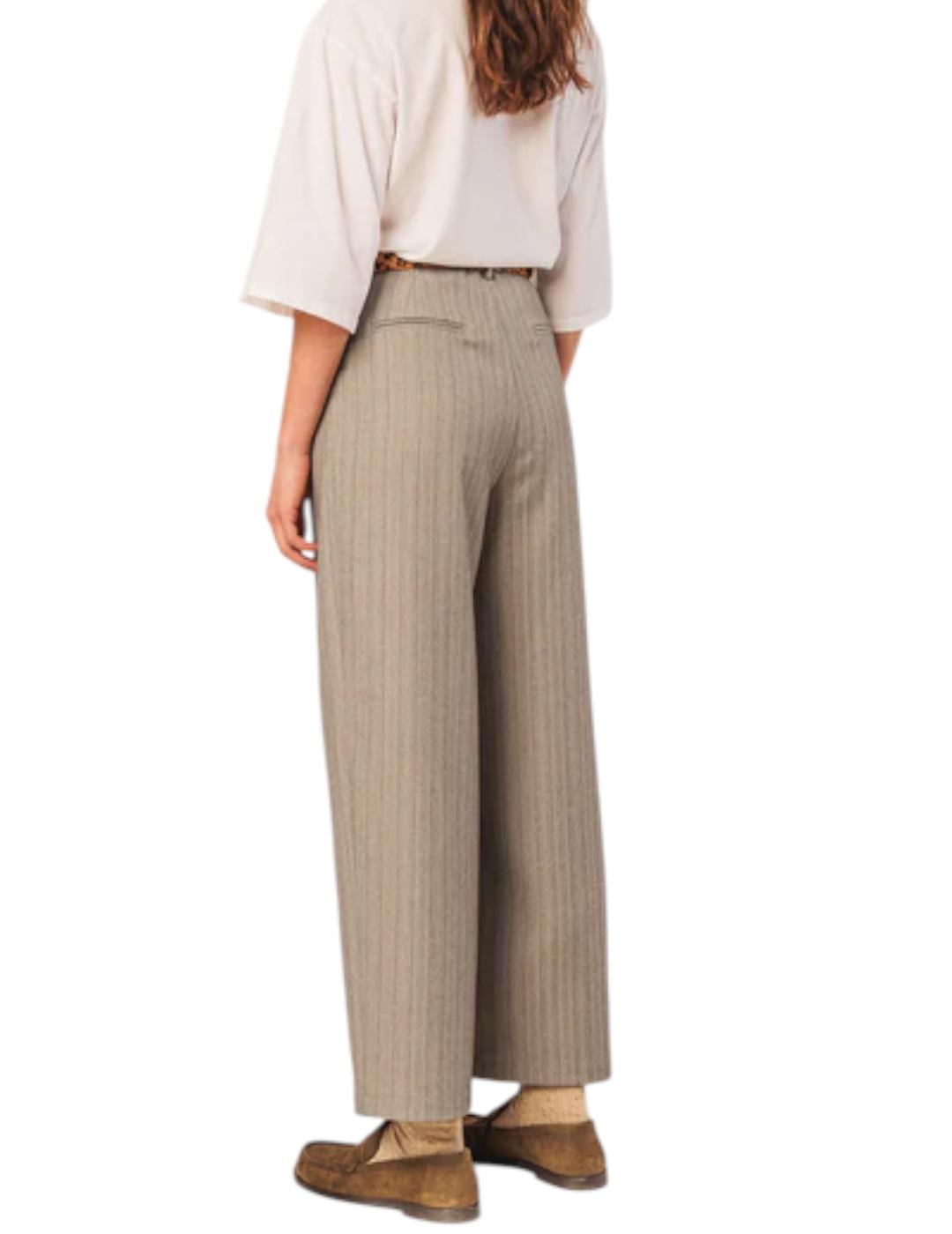 Pantalón Indi&cold Pinzas Gris