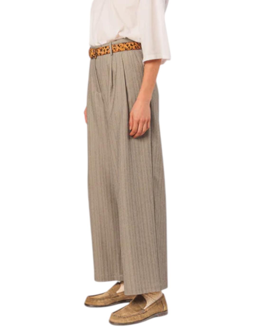 Pantalón Indi&cold Pinzas Gris