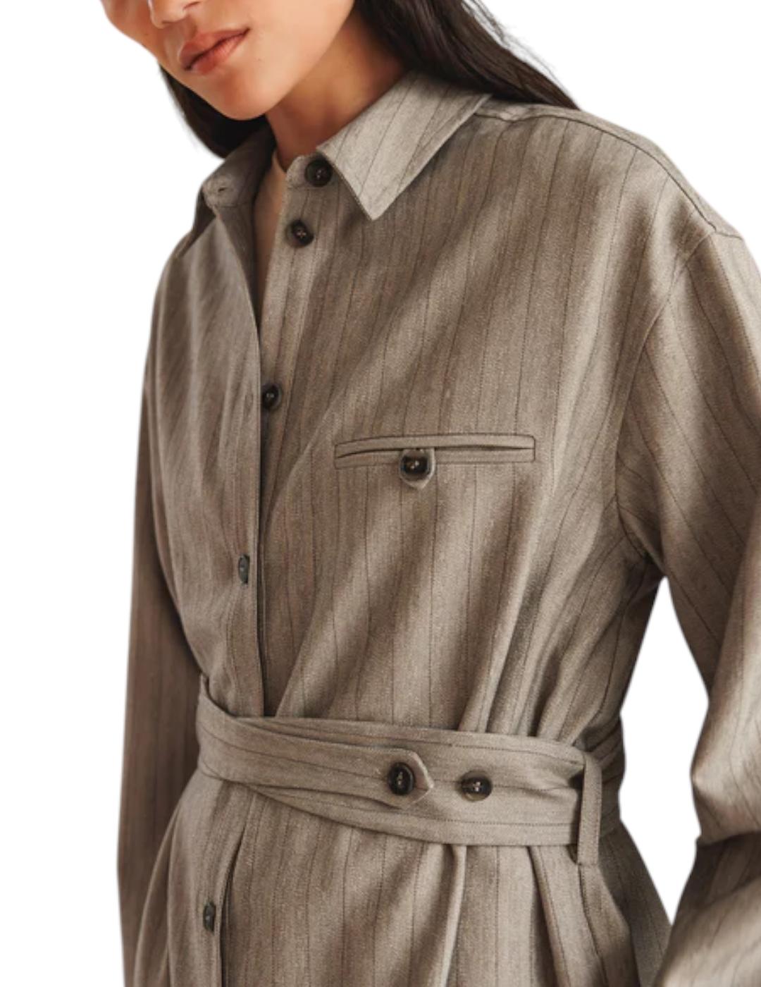 Vestido Indi&cold Camisero Gris