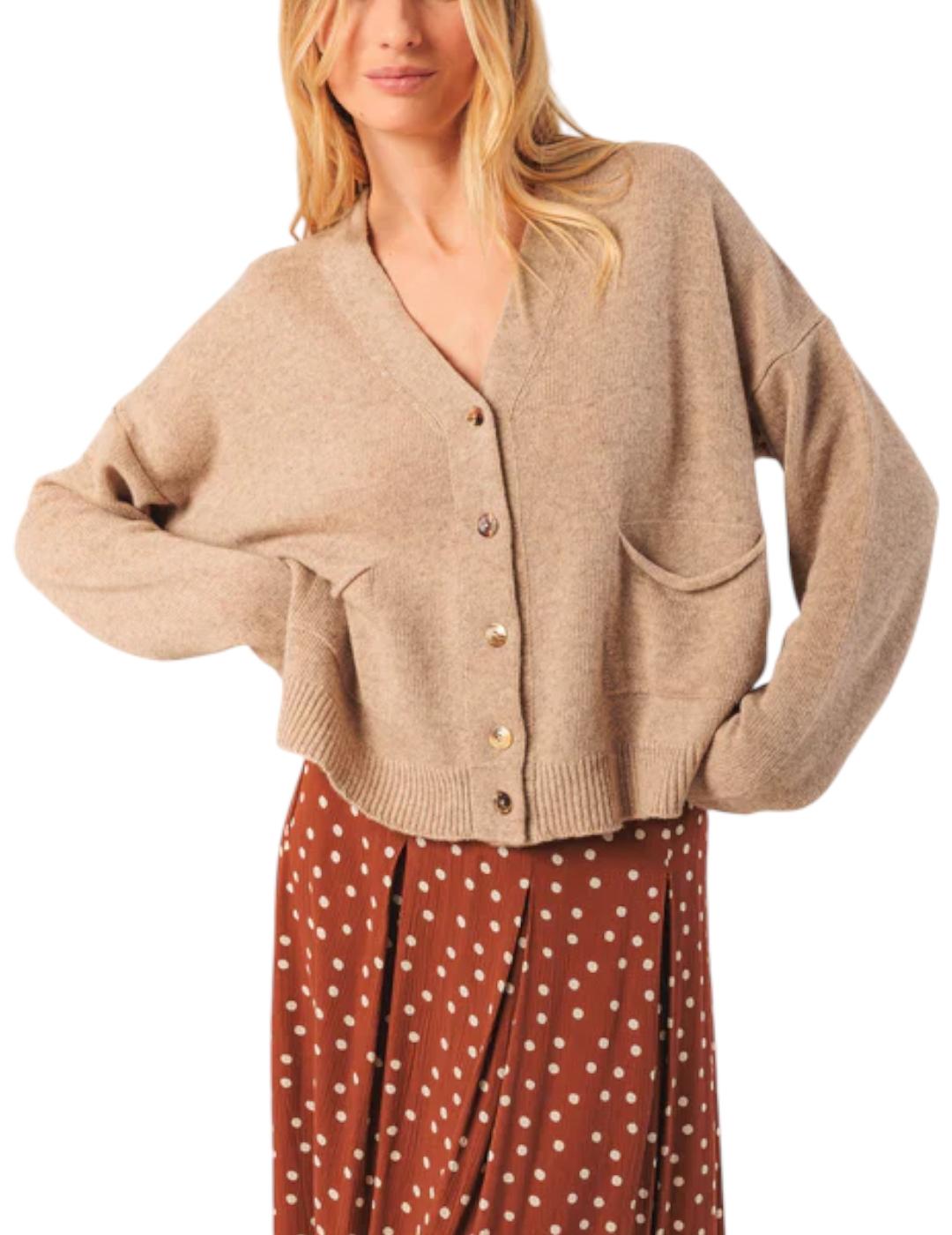 Chaqueta Indi&cold Cashmere Topo