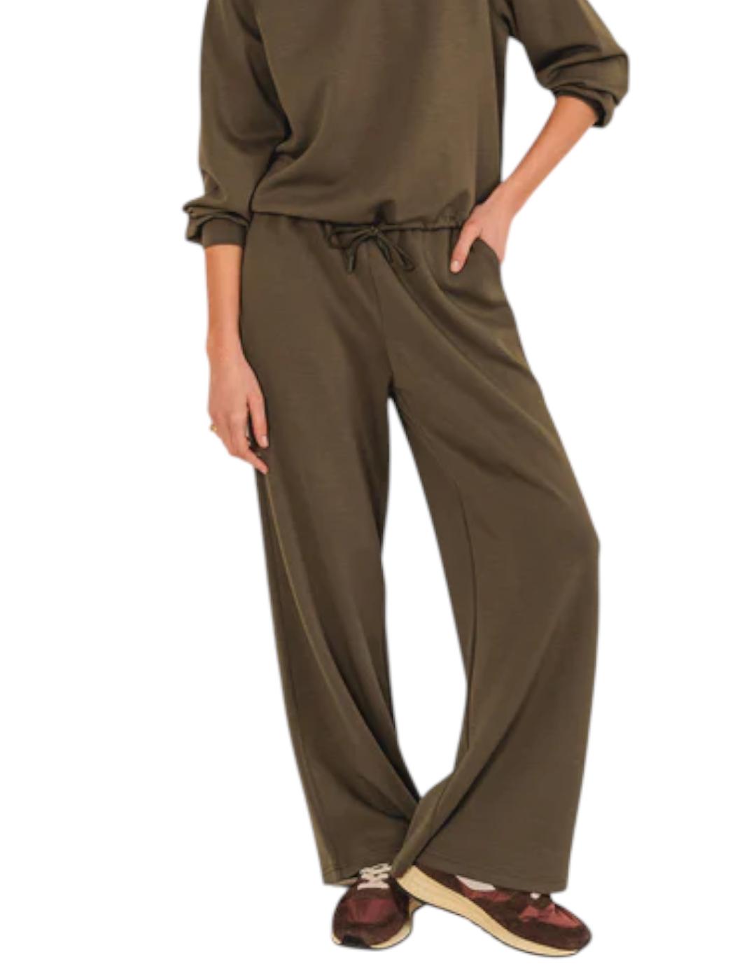 Pantalón Indi&cold Wide Leg Visón