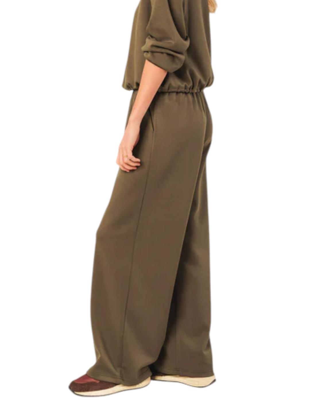 Pantalón Indi&cold Wide Leg Visón