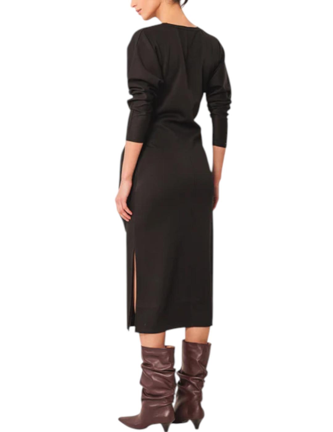 Vestido Indi&cold Anudado Negro