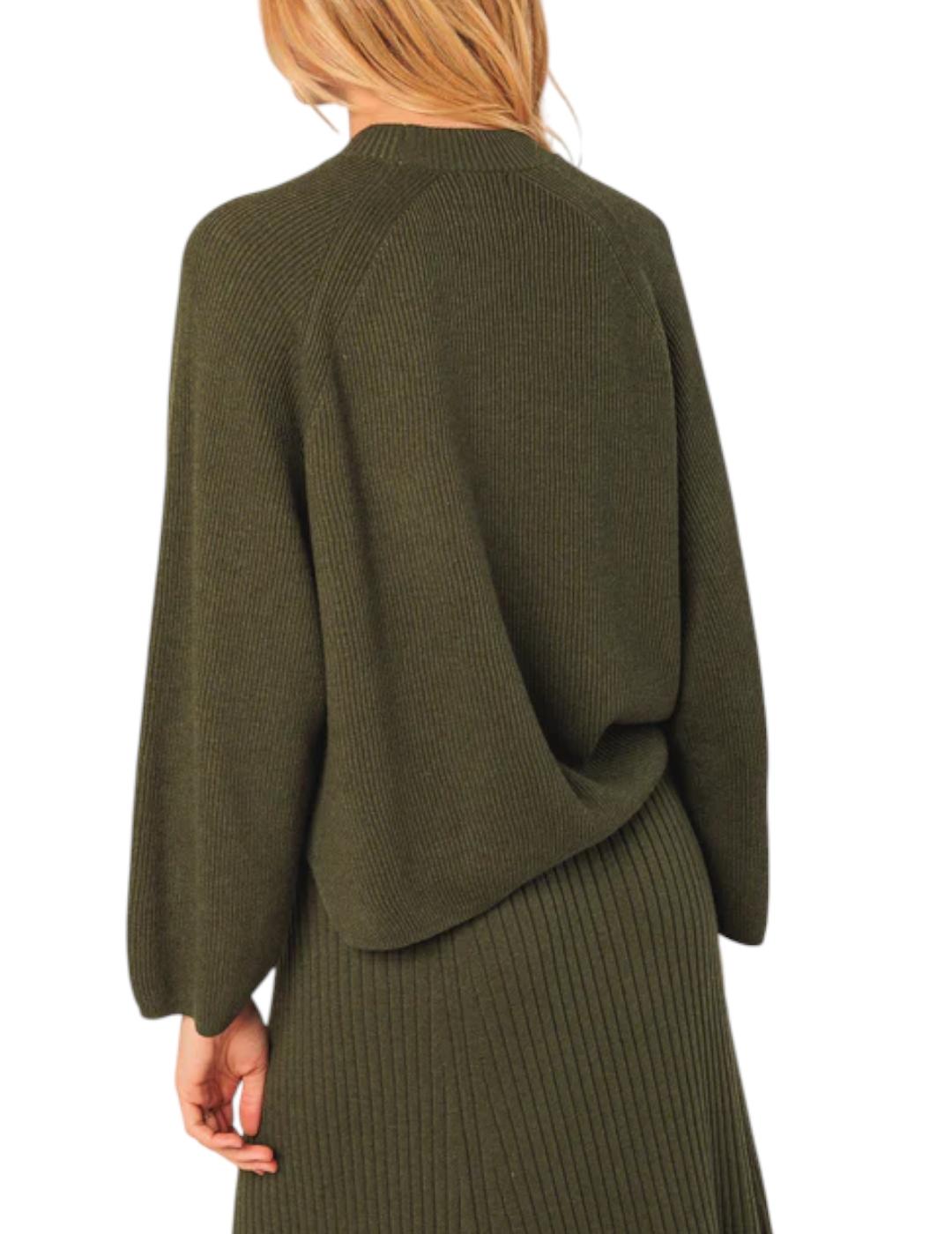 Jersey Indi&cold Canalé Khaki