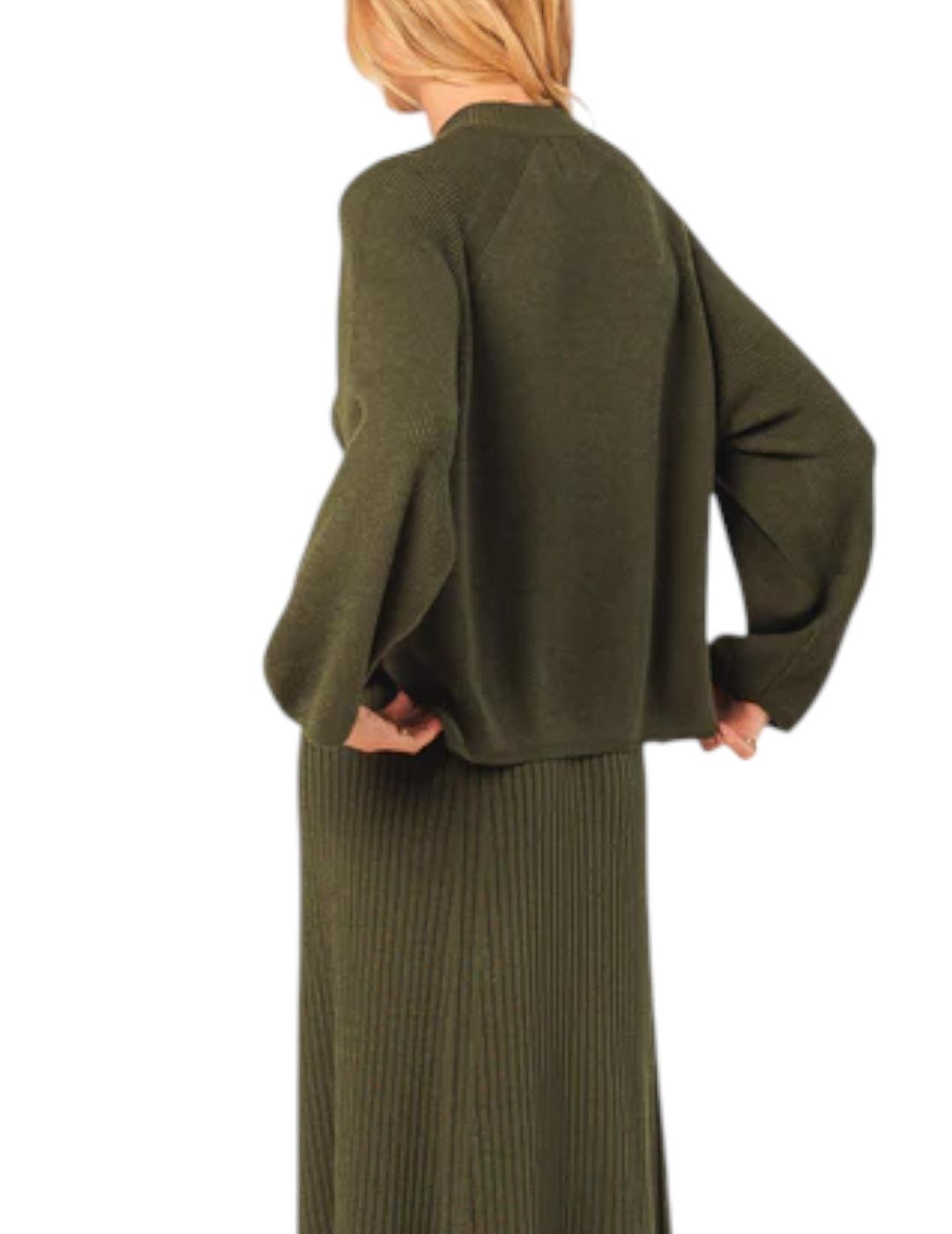 Jersey Indi&cold Canalé Khaki