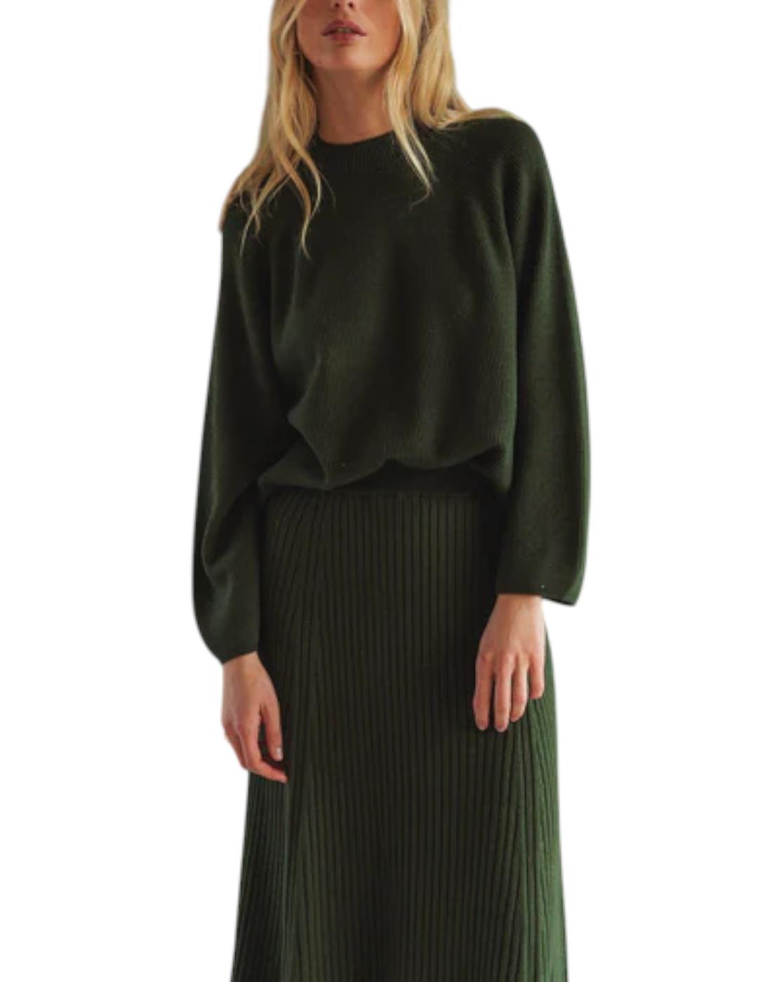 Jersey Indi&cold Canalé Khaki