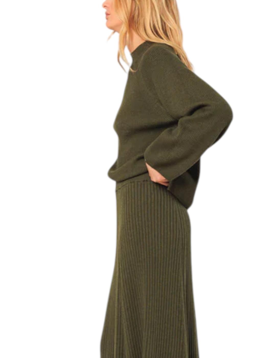 Jersey Indi&cold Canalé Khaki