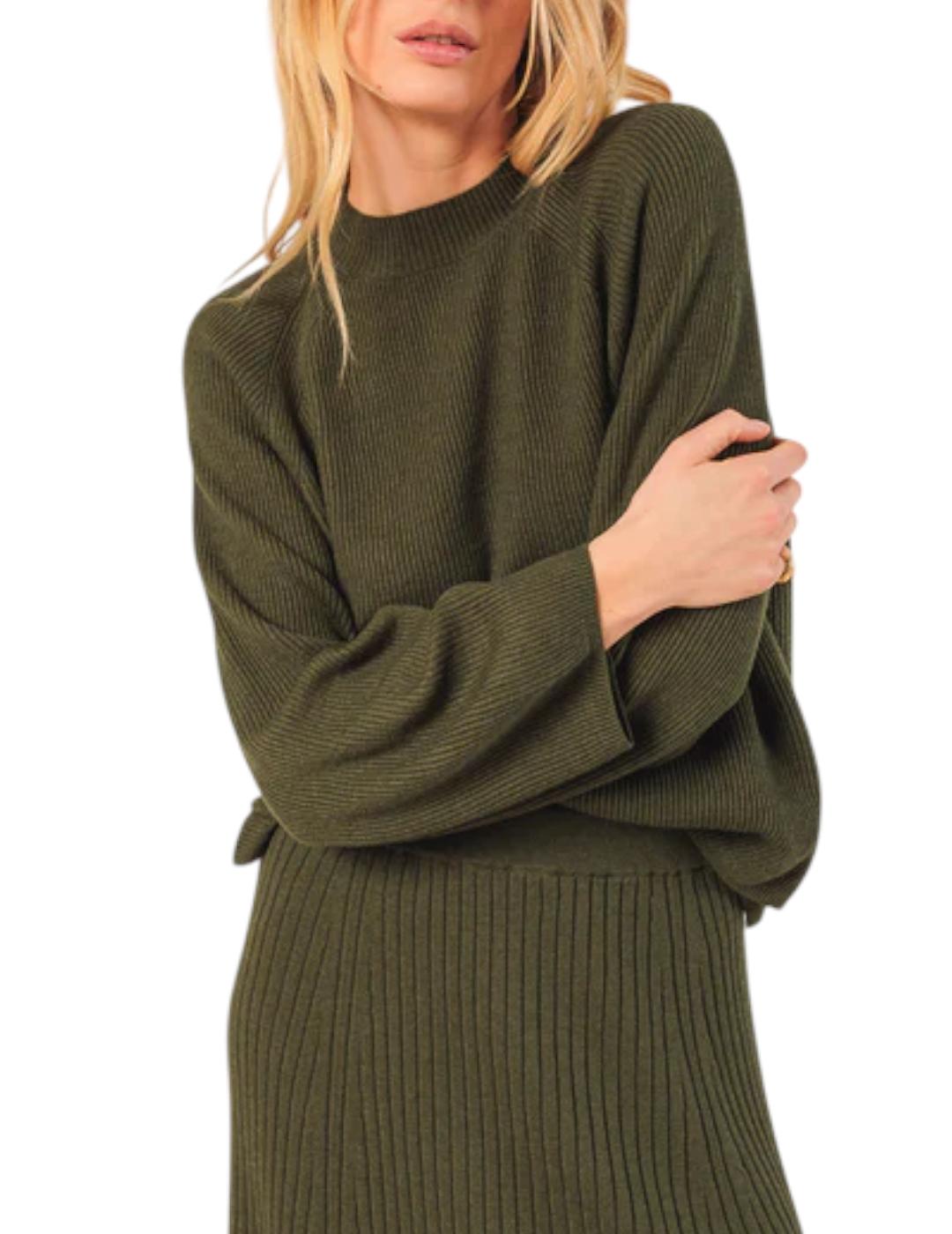 Jersey Indi&cold Canalé Khaki