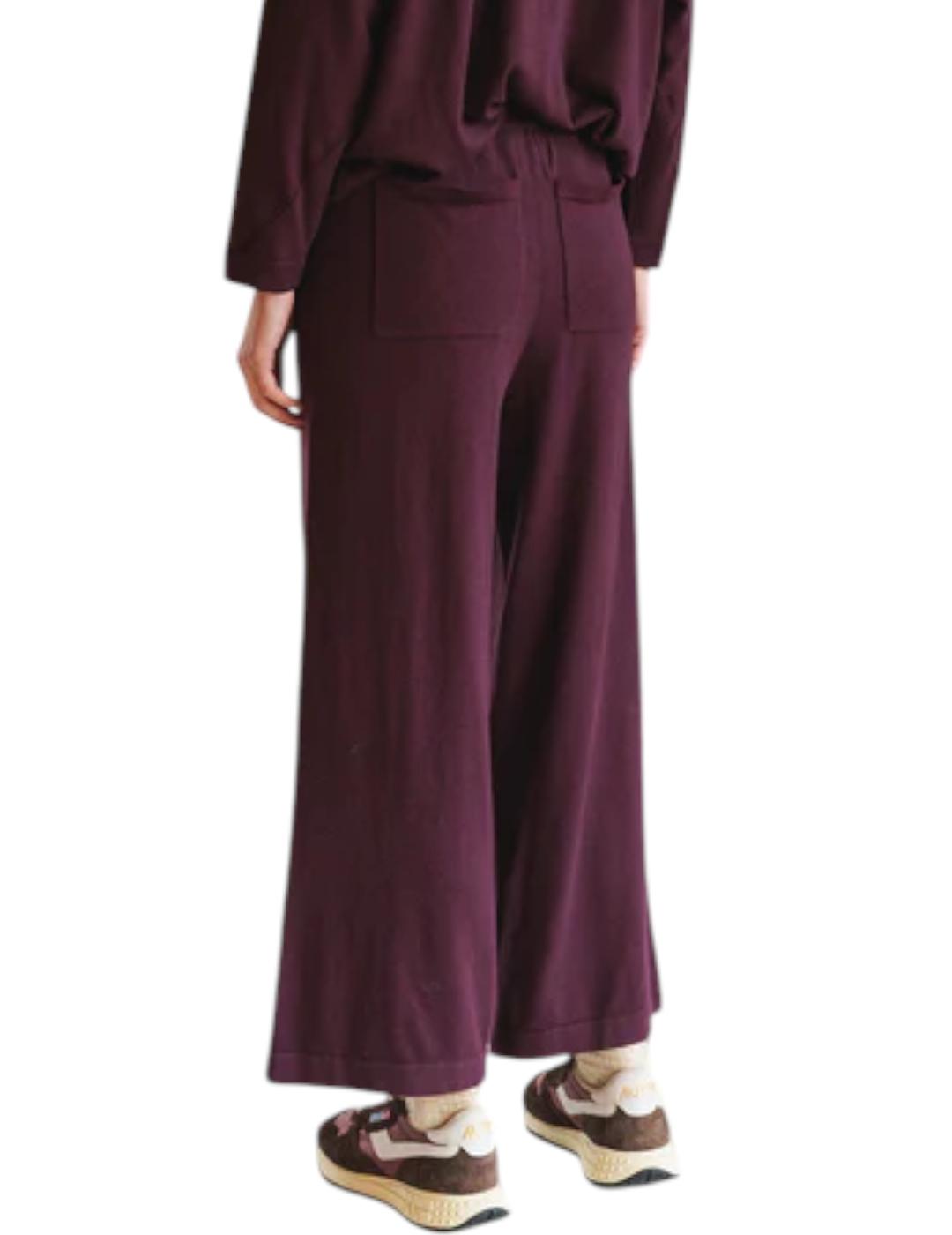 Pantalón Indi&cold Amplio Seawool Berenjena