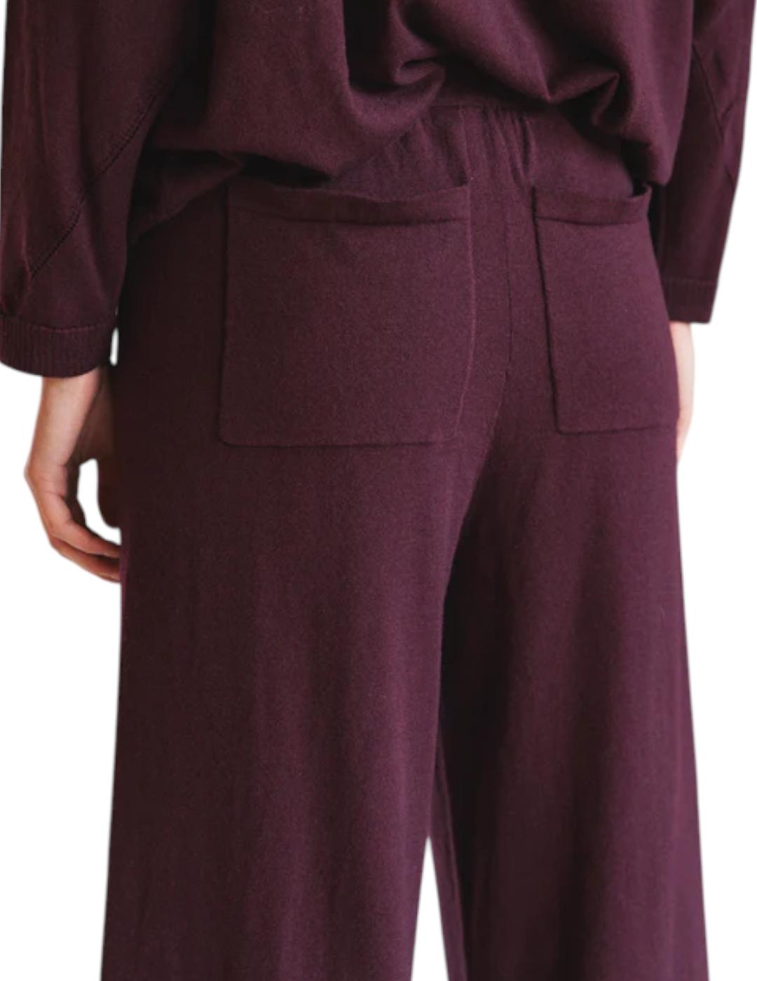 Pantalón Indi&cold Amplio Seawool Berenjena