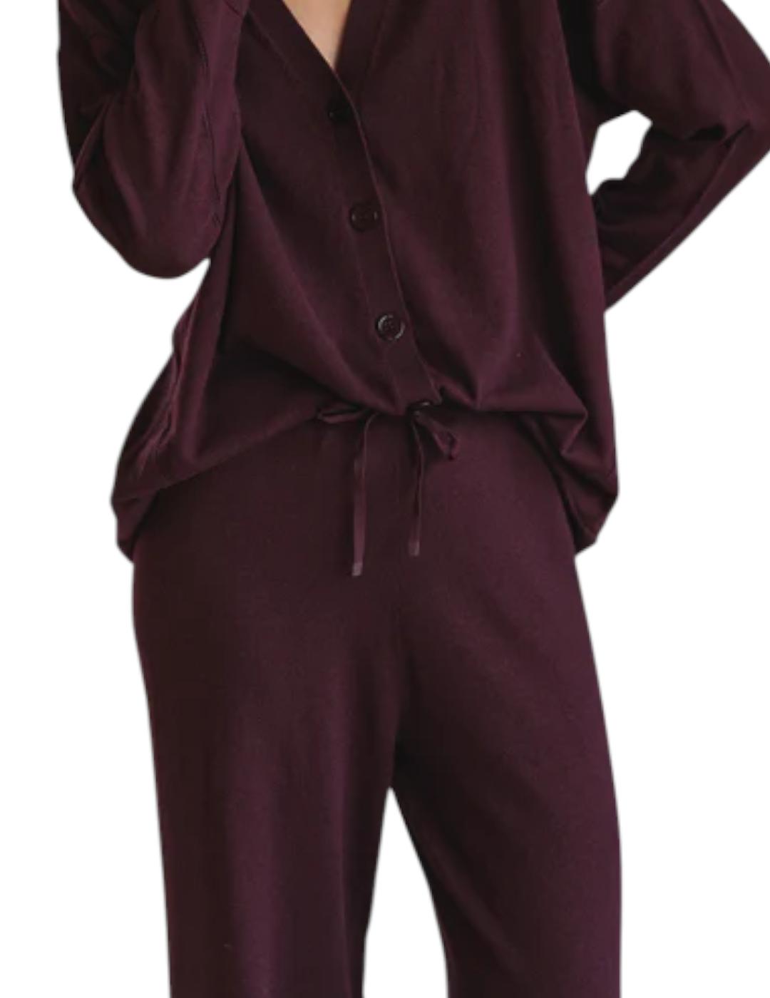 Pantalón Indi&cold Amplio Seawool Berenjena