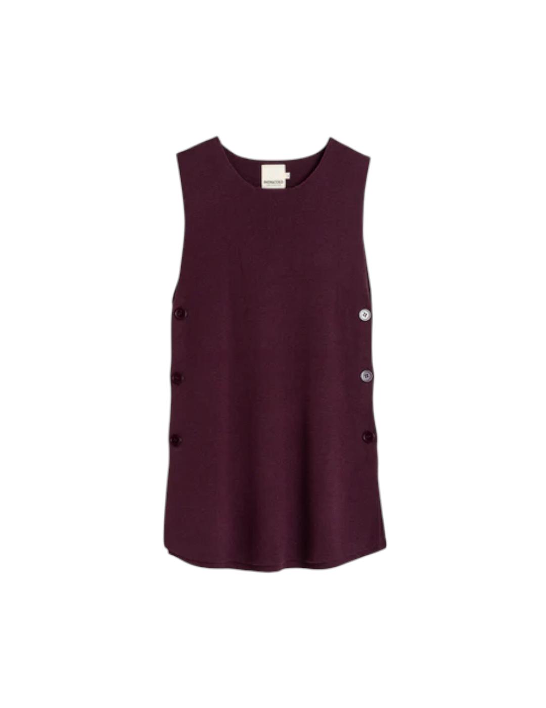 Chaleco Indi&cold Largo Seawool Berenjena