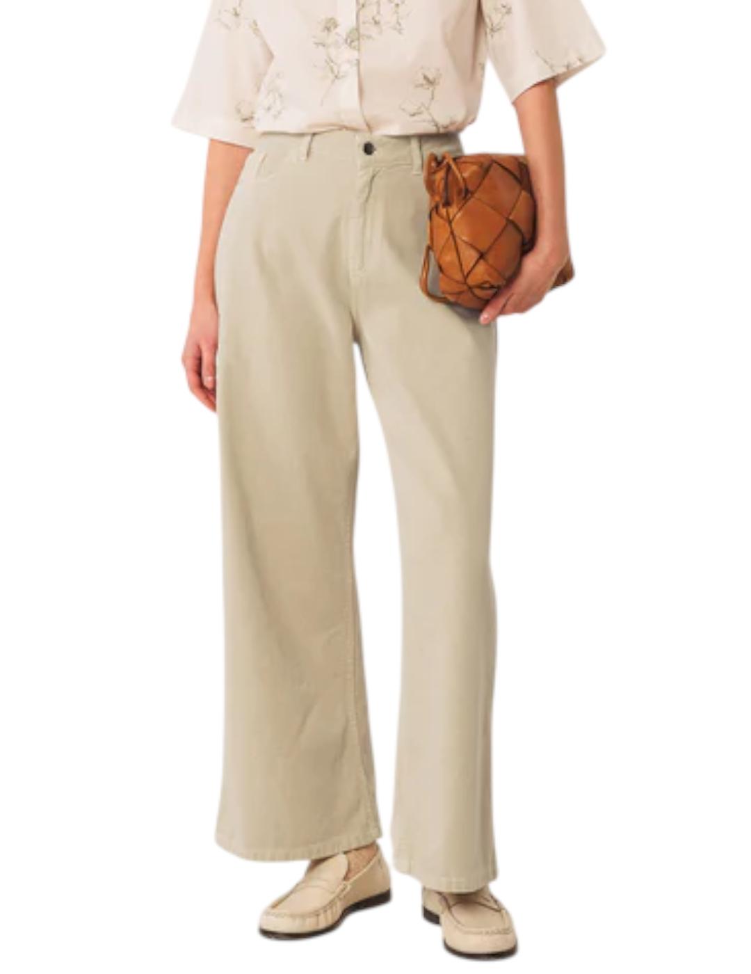 Pantalón Indi&cold Wide Leg Crema