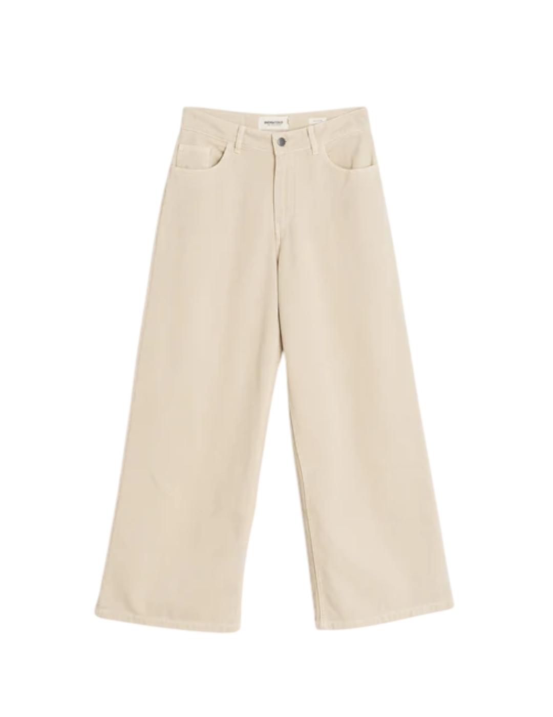 Pantalón Indi&cold Wide Leg Crema