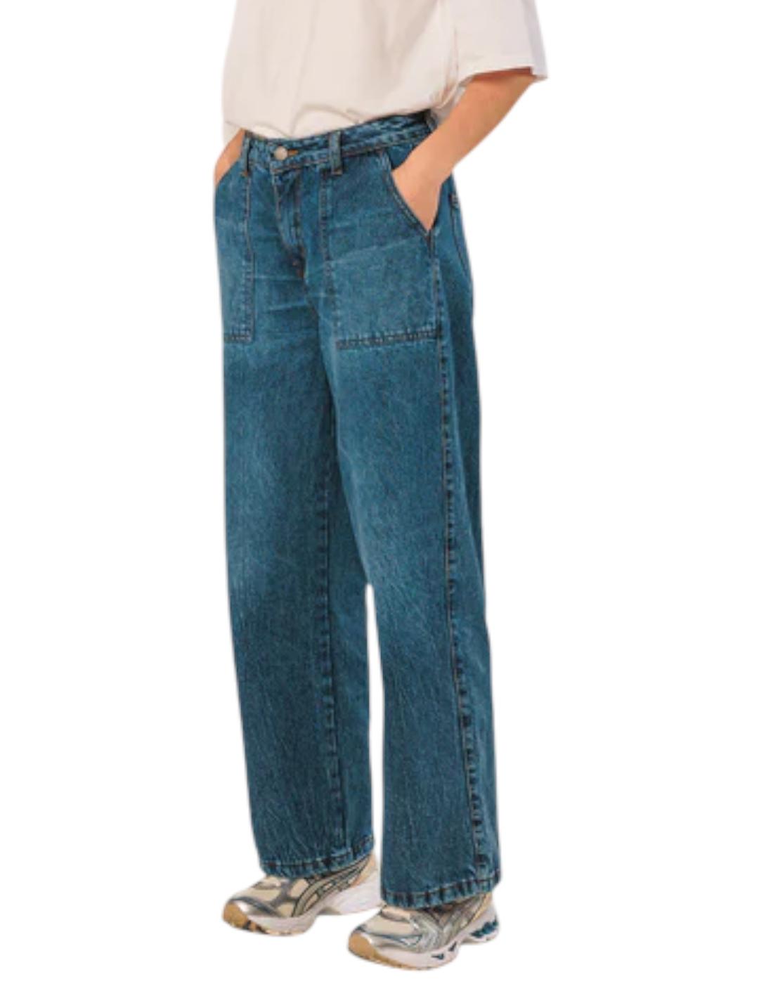 Pantalón Indi&cold Denim Lavado Tejano