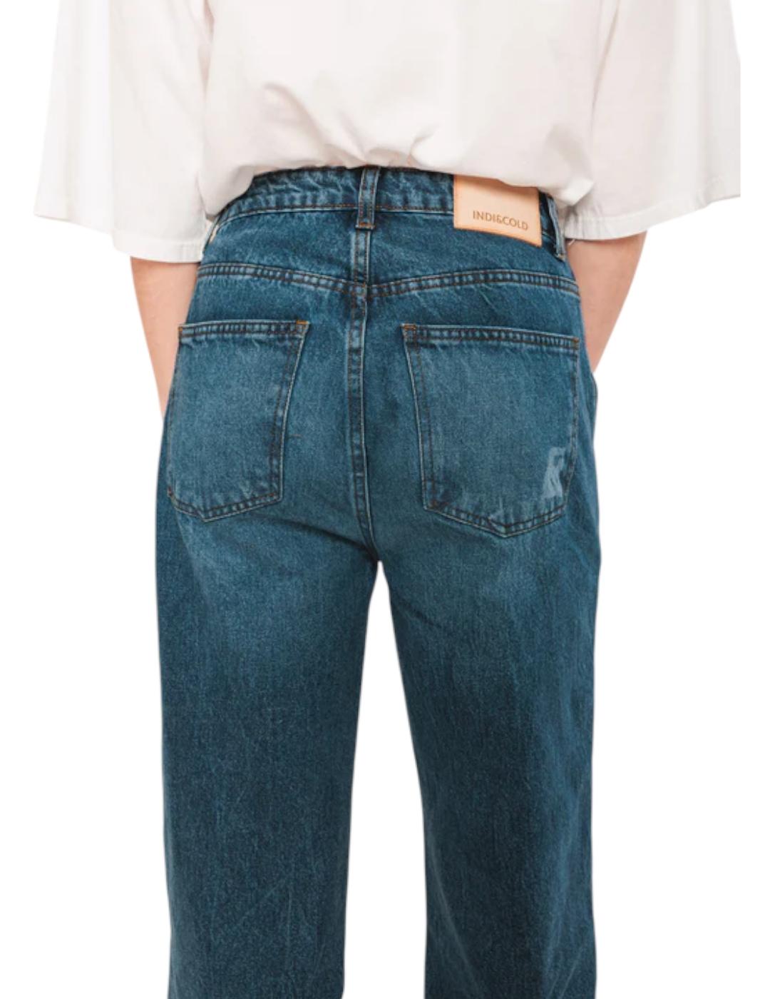 Pantalón Indi&cold Denim Lavado Tejano