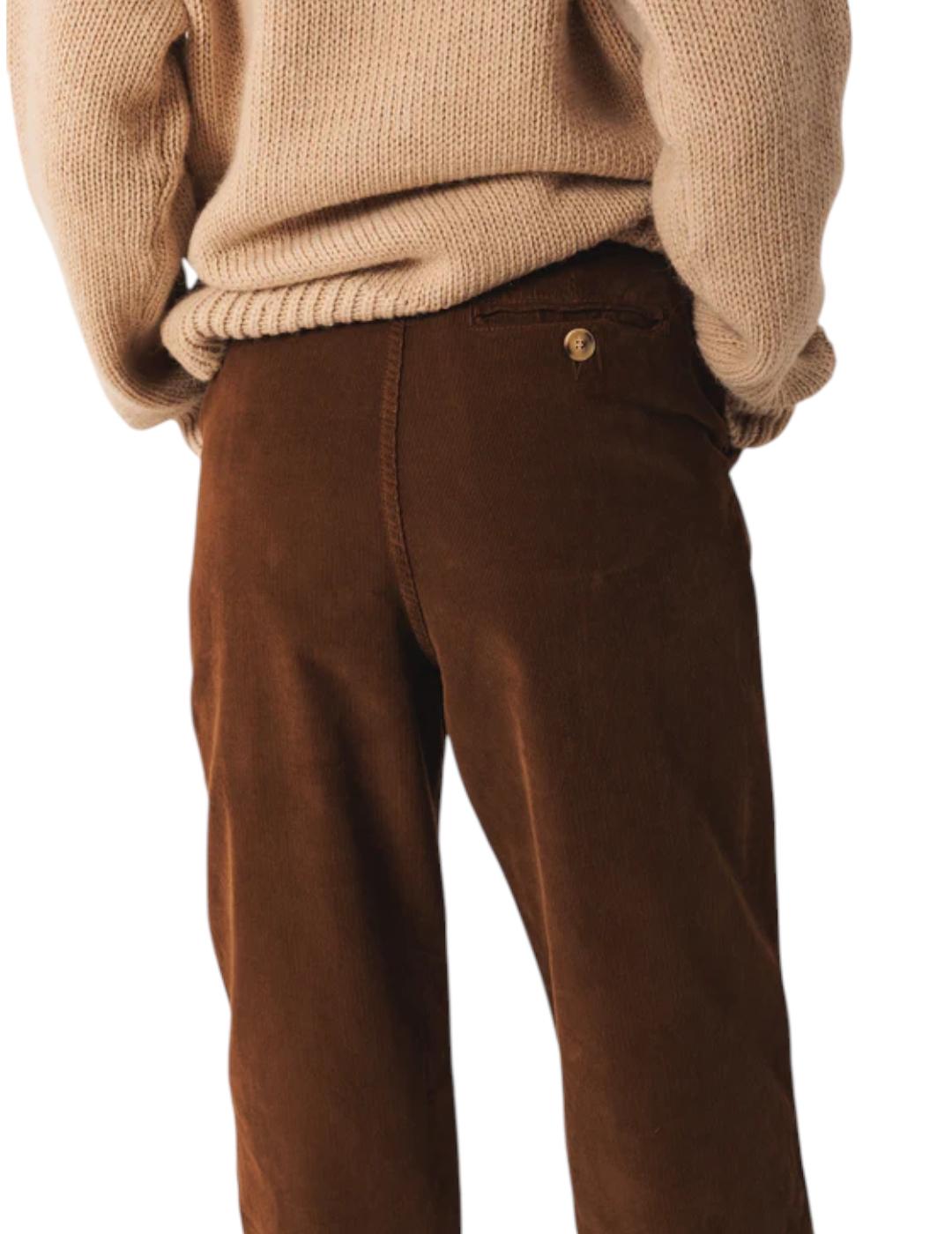 Pantalón Indi&cold Pana Carrot Tabaco