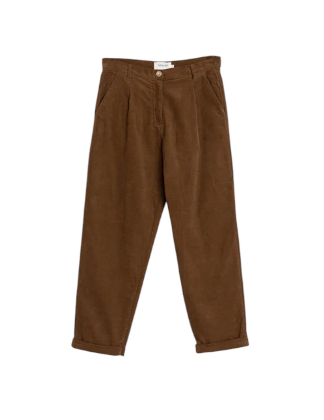 Pantalón Indi&cold Pana Carrot Tabaco