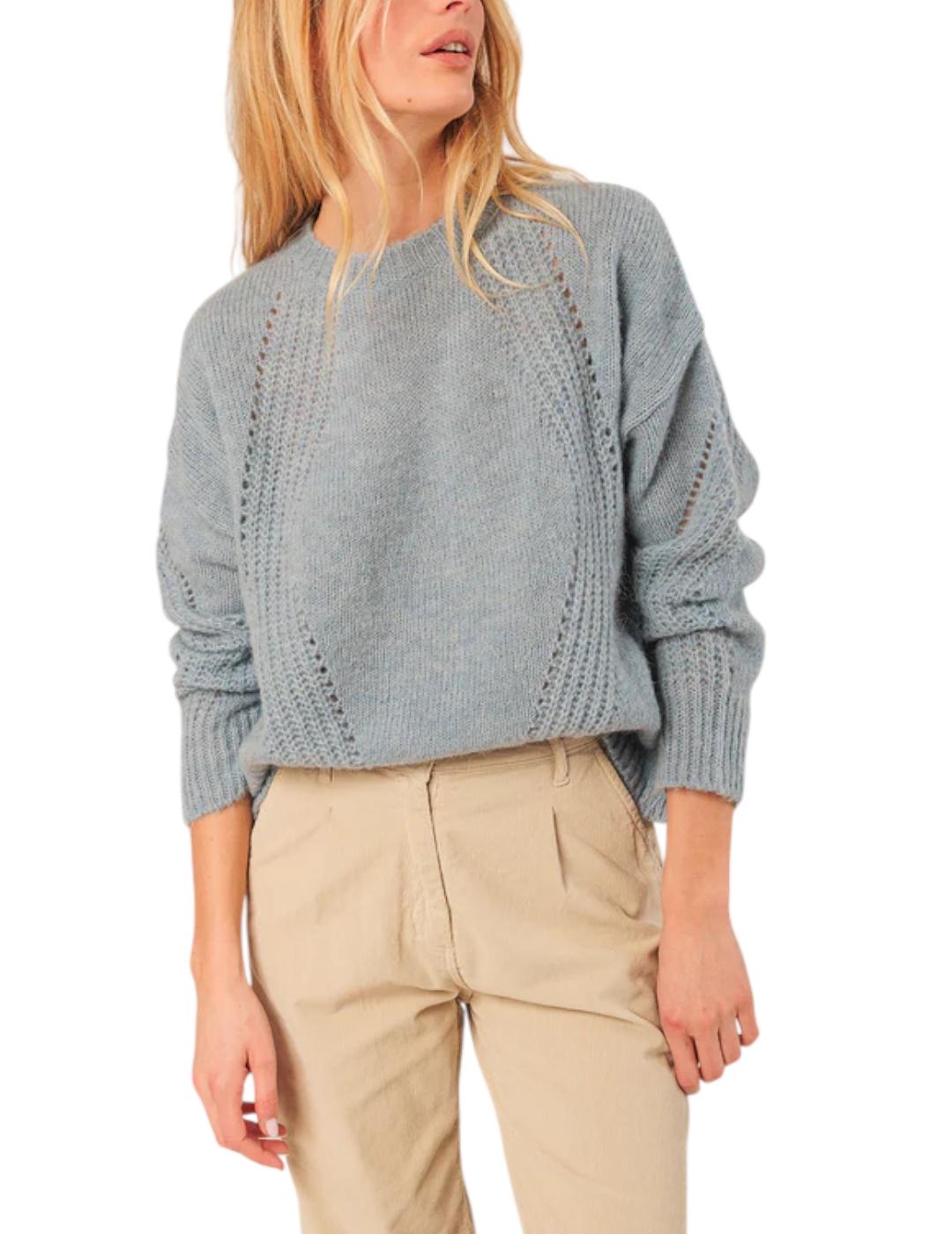 Jersey Indi&cold Lana Desagujados Crudo