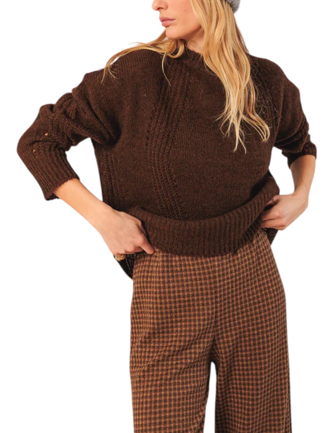 Jersey Indi&cold Lana Desagujados Crudo